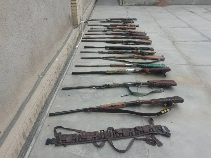 هزار و ۵۵۴ سلاح جنگی غیرمجاز در کرمان تحویل مراجع قانونی شد